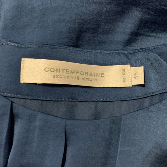 Contemporaine Exclusivite Simons Blue Blouse - Picture 7 of 7